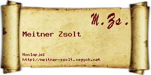 Meitner Zsolt névjegykártya